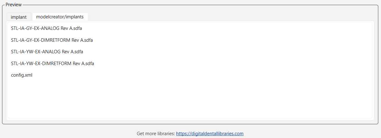 Library preview before installation